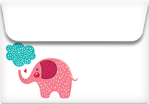 Elephant Dream - Printable Envelope Template